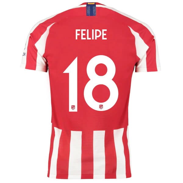 Tailandia Camiseta Atlético De Madrid NO.18 Felipe 2019/20 Rojo